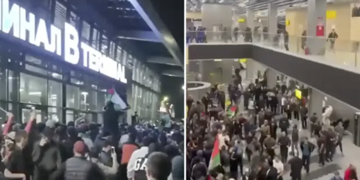 NextImg:Chilling video shows Russians storming airport to reportedly hunt down Jews arriving from Israel