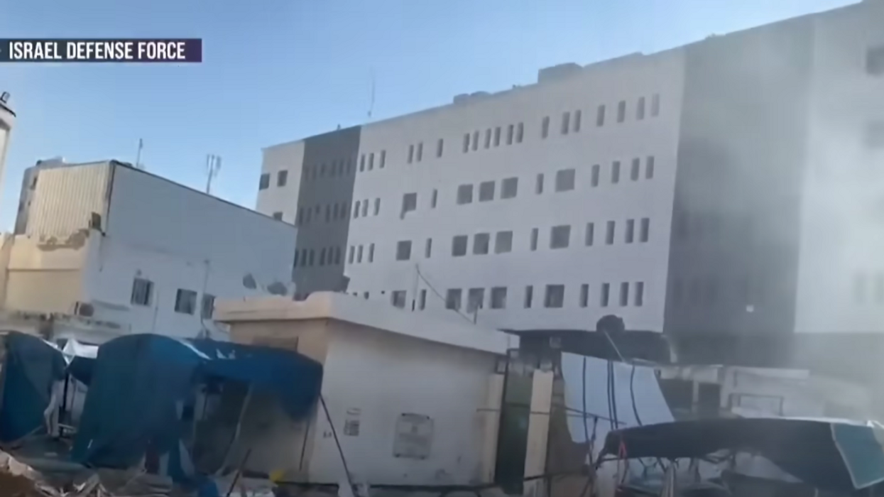 Patients and staff evacuate Shifa Hospital as Israel carries out airstrike in southern Gaza