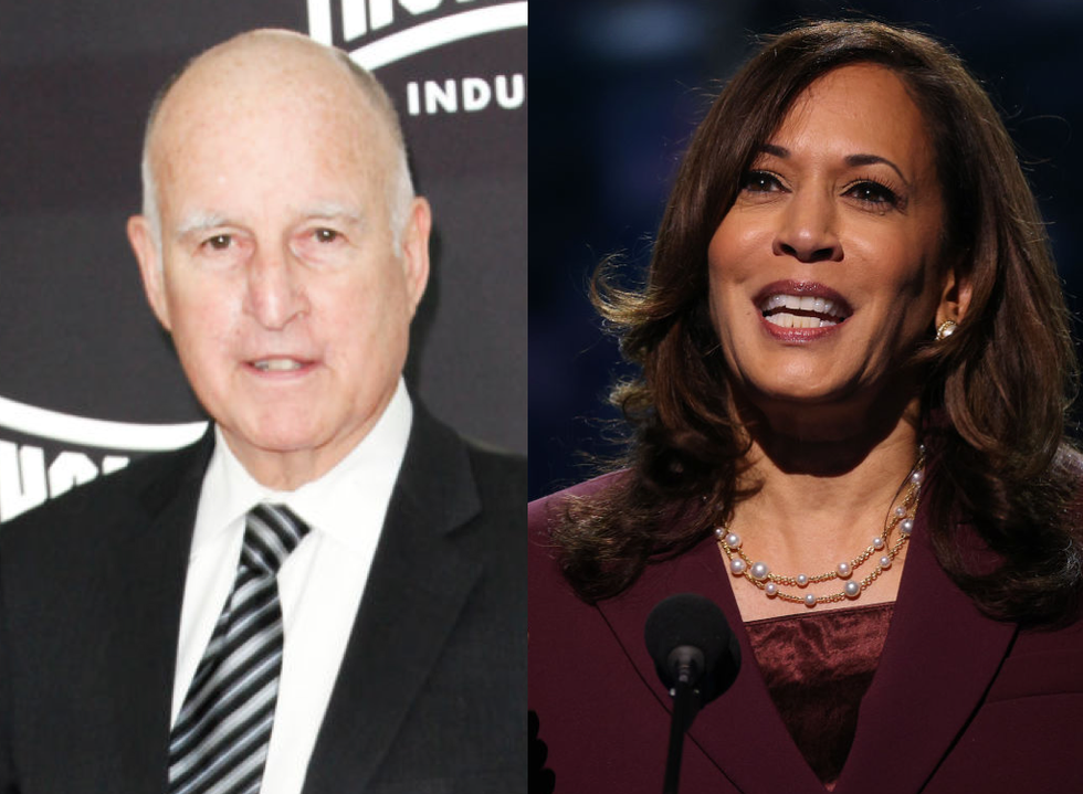 Asked about VP Kamala Harris‚ former Califoria Gov. Jerry Brown reportedly said he didn't 'have a thought on that topic'