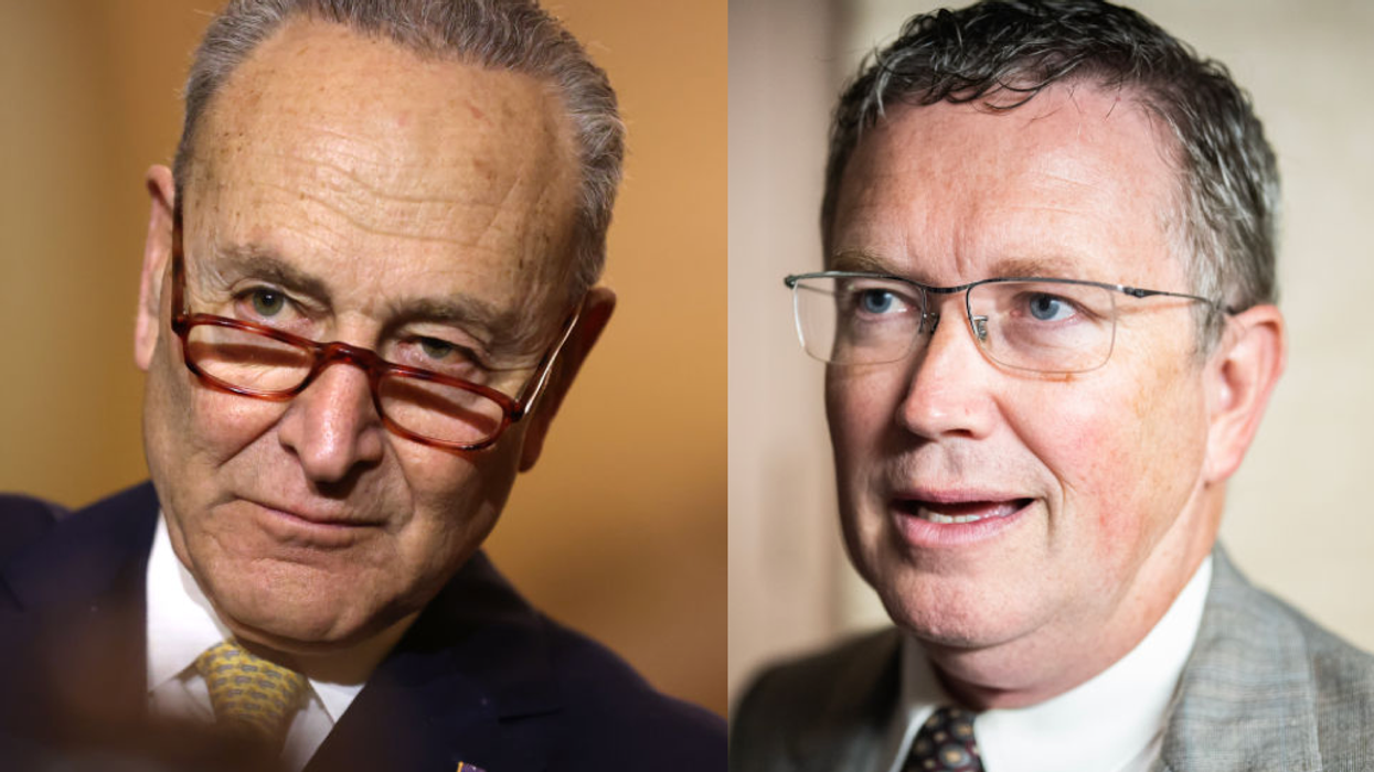 Chuck Schumer calls Thomas Massie's Zionism-related meme post 'antisemitic, disgusting, dangerous'