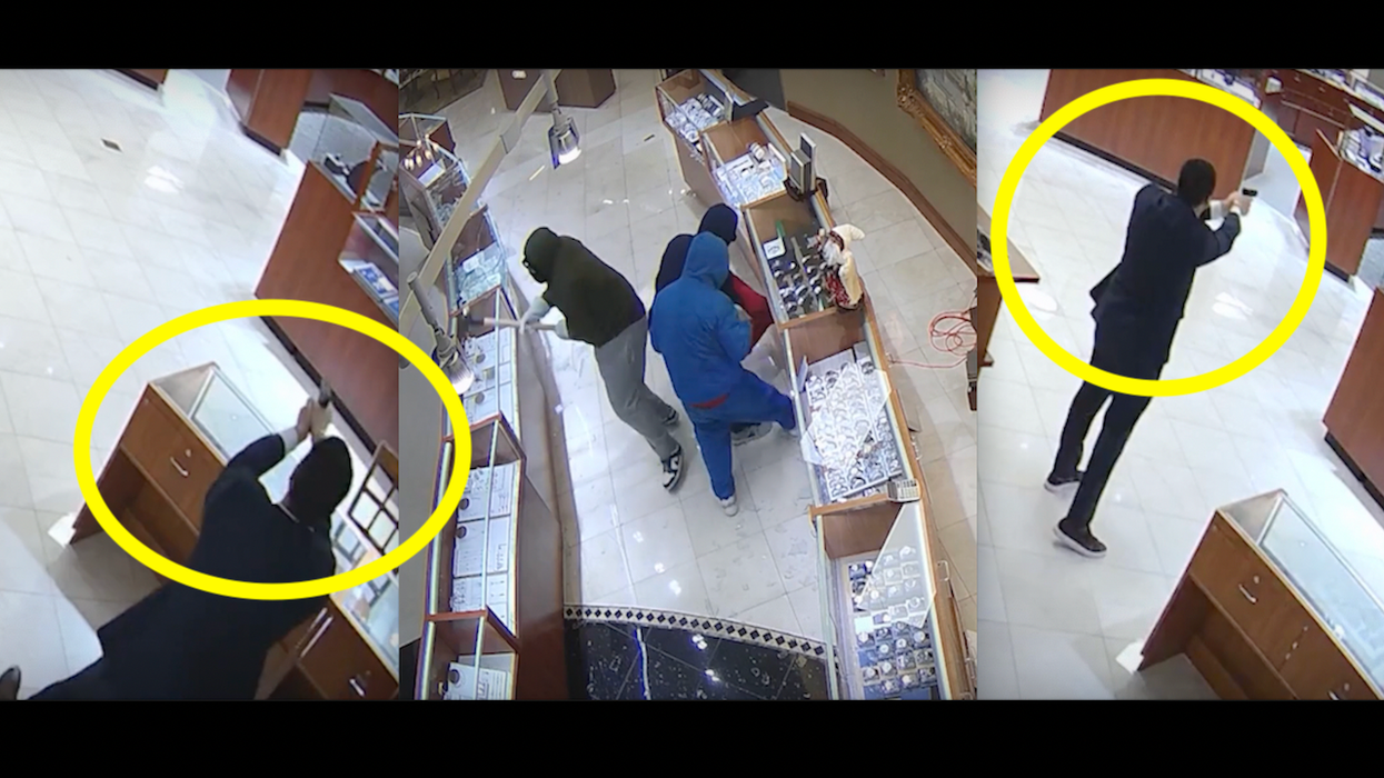 Jewelry store owner has a little surprise for masked smash-and-grab thieves: 'It really p***es me off'