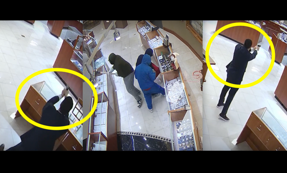 Jewelry store owner has a little surprise for masked smash-and-grab thieves: 'It really p***es me off'