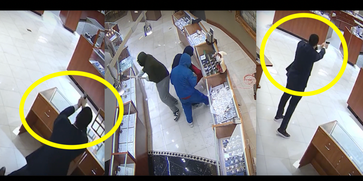 NextImg:Jewelry store owner has a little surprise for masked smash-and-grab thieves: 'It really p***es me off' | Blaze Media