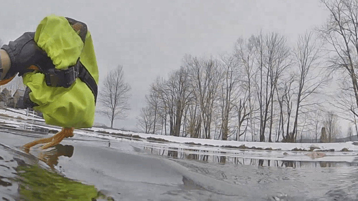 Watch: Vermont state trooper makes heroic rescue of 8-year-old girl from icy pond