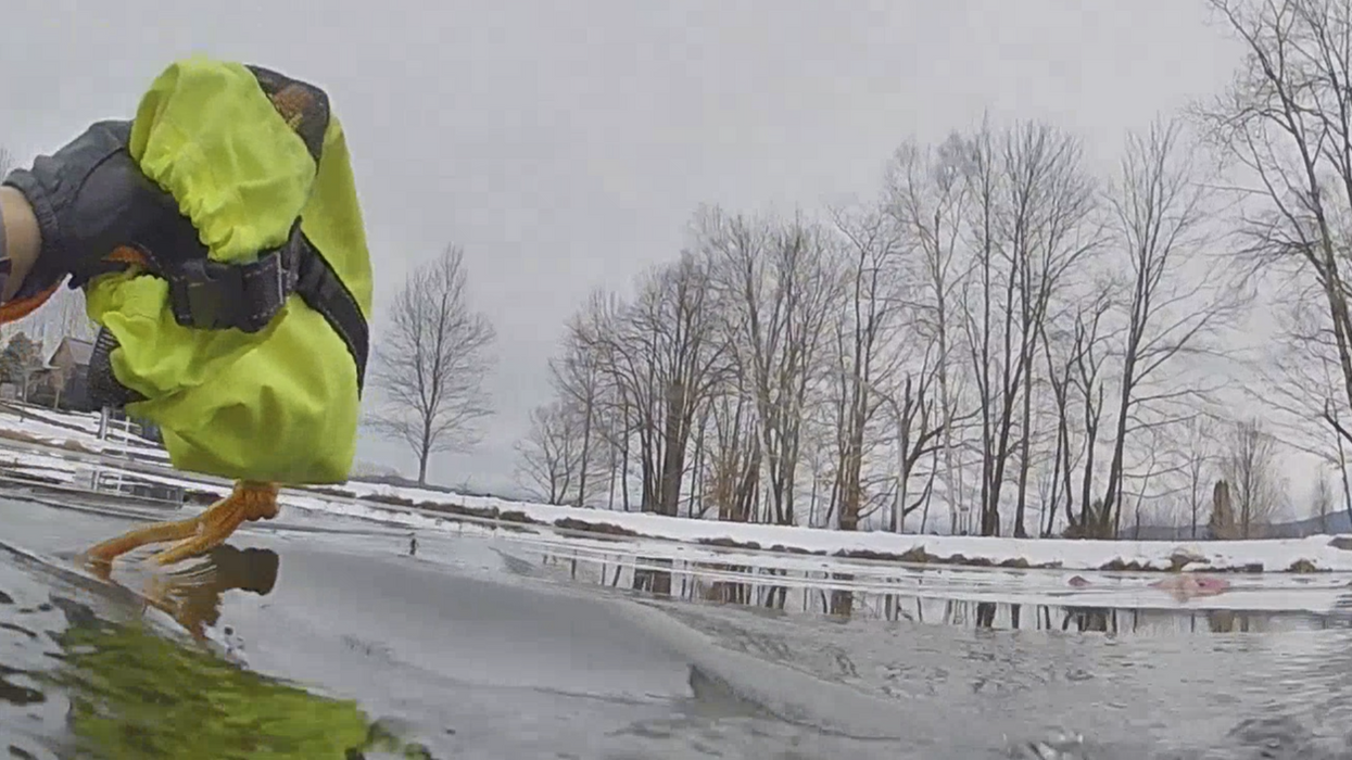 Watch: Vermont state trooper makes heroic rescue of 8-year-old girl from icy pond