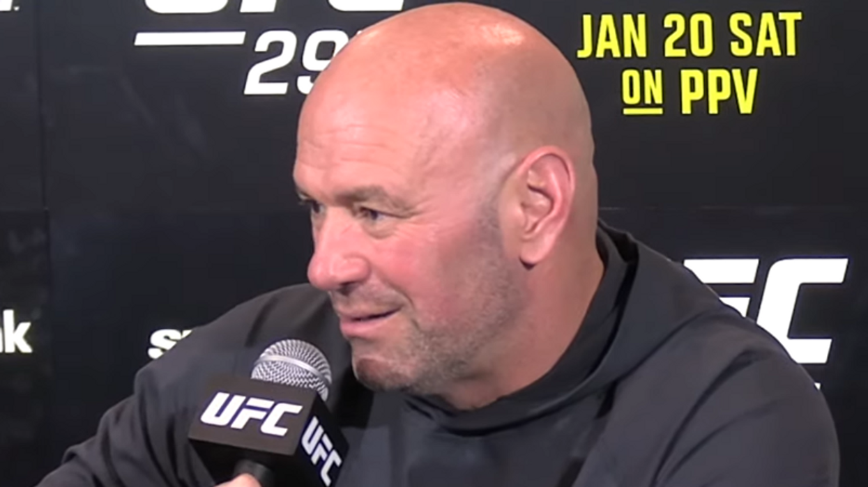 Dana White smacks down question over Sean Strickland's comments, schools reporter on the importance of free speech