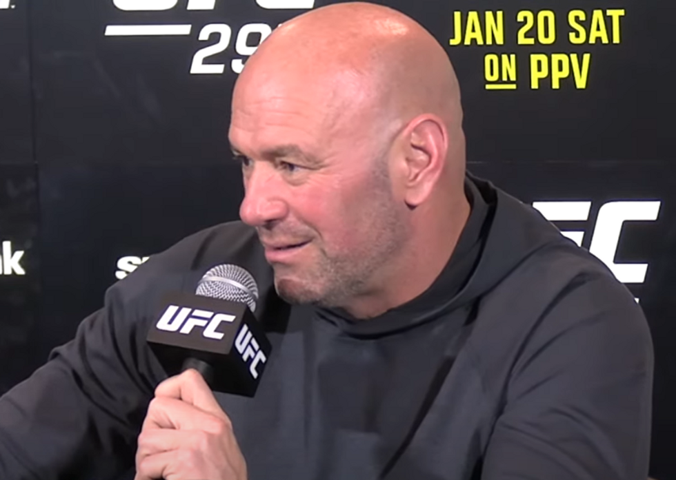 Dana White smacks down question over Sean Strickland's comments‚ schools reporter on the importance of free speech