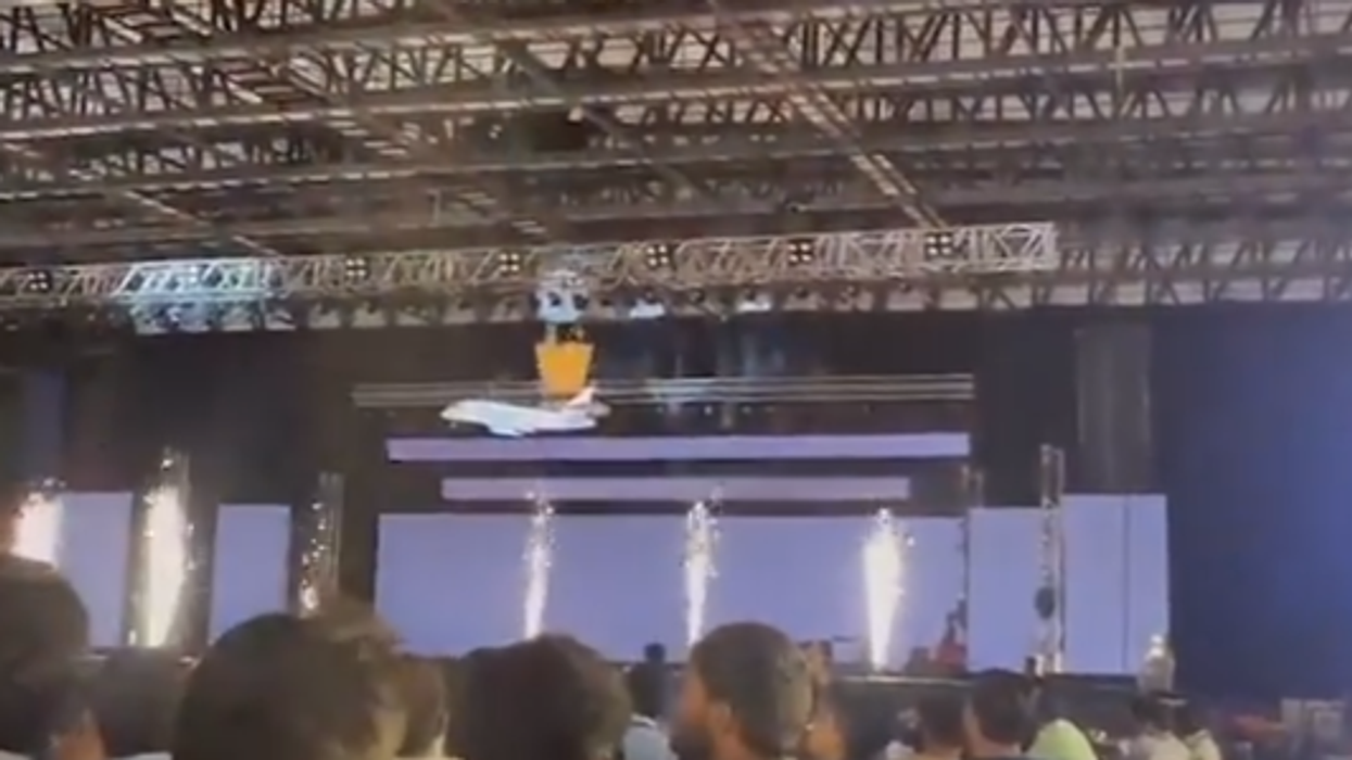 Harrowing video shows tech CEO plunge to his death in freak iron cage accident in front of employees at company party
