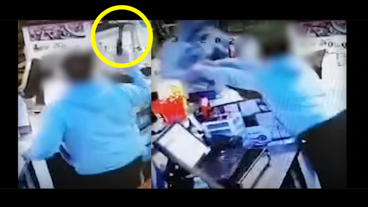 Video: Female worker swings hammer at masked thief at pizza shop in Oakland where crime has been off the charts