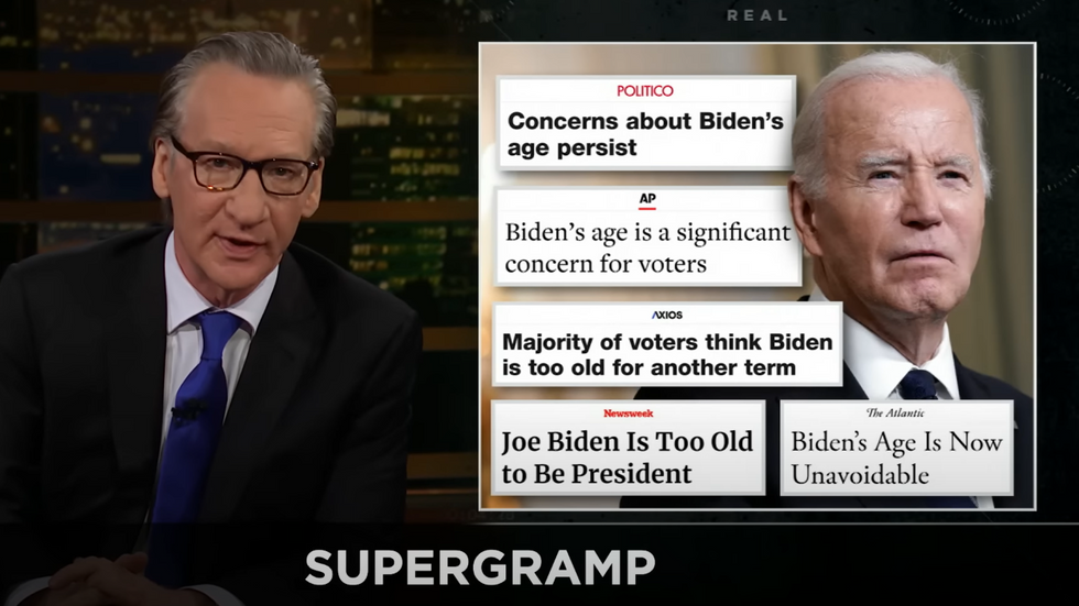 Bill Maher ridicules elderly Biden for walking like 'toddler with a full diaper‚' tells him to 'let his old fart flag fly'