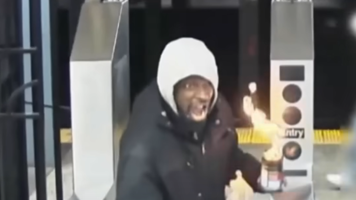 Cops hunting for man who launched flammable liquid attack on group of people in NYC subway