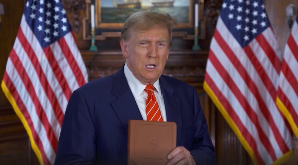 Trump promotes 'God Bless The USA Bible'