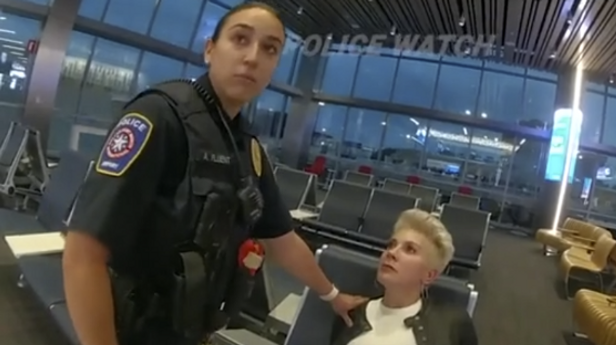 'Did she piss herself?': Unhinged 'Karen' goes on drunk tirade at Dallas airport after barred from flight, mocks penis size of cop
