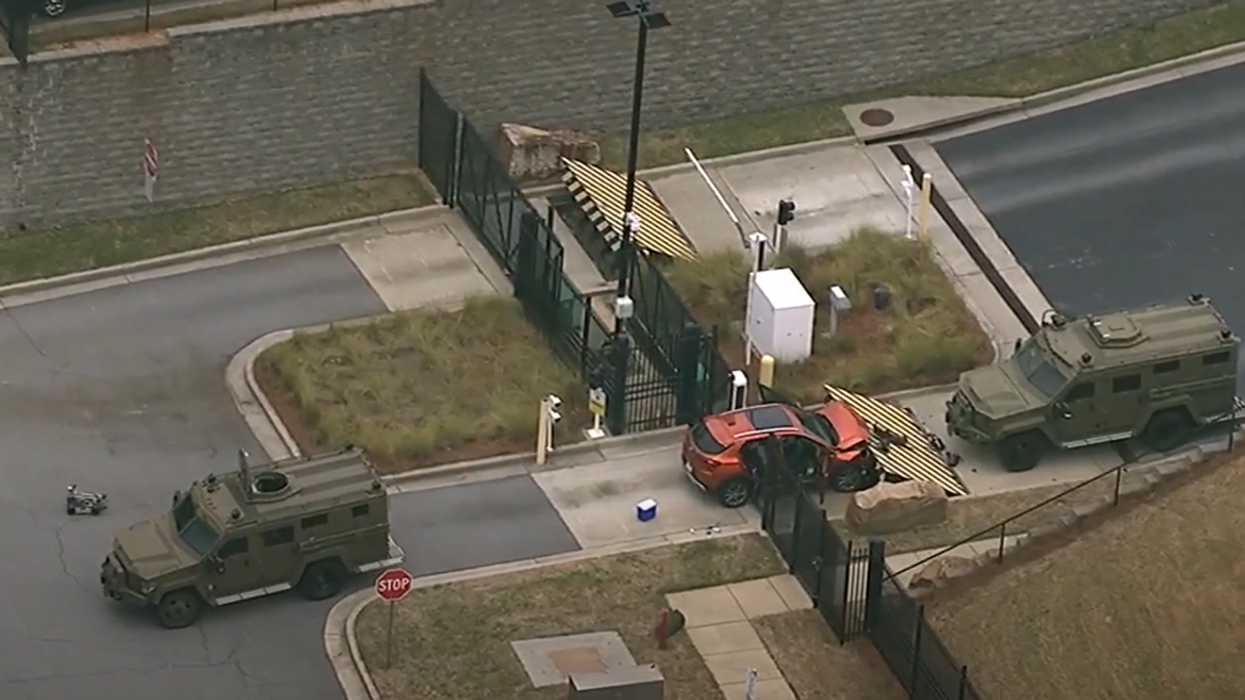 Vehicle with out-of-state plates smashes into front gate of Atlanta FBI office, driver arrested