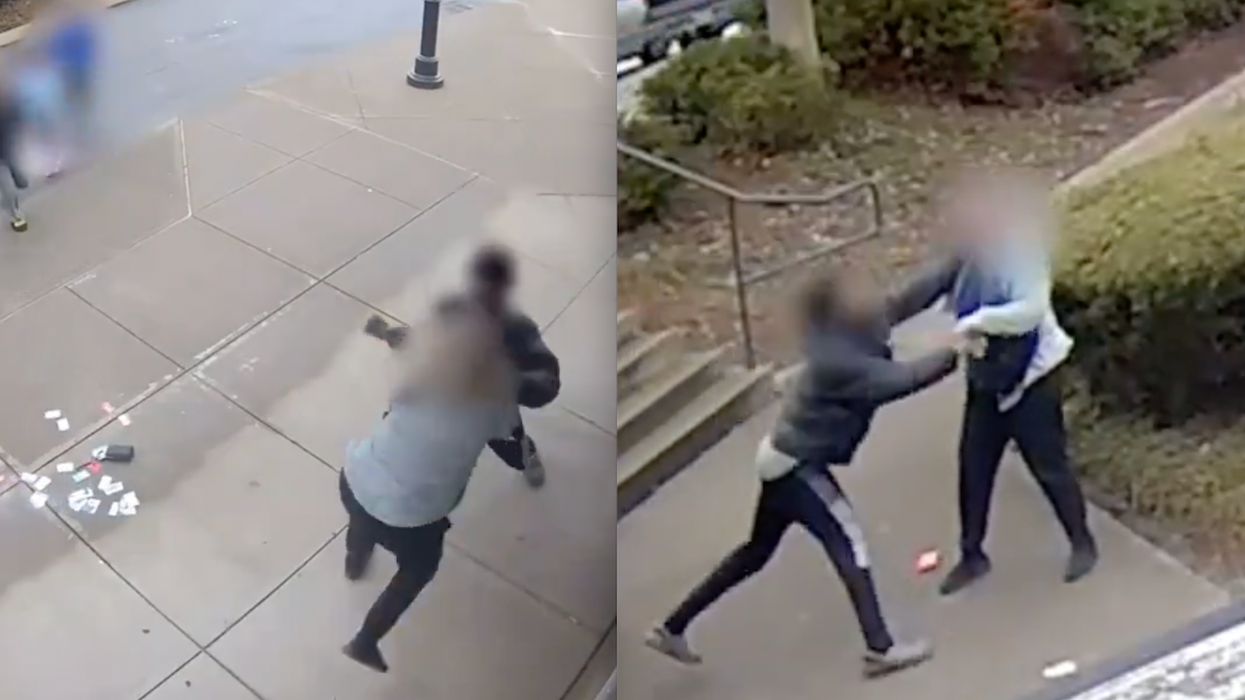 13-year-old punk accused of stealing woman's purse, punching her, throwing her to ground; but he's soon kissing concrete, too
