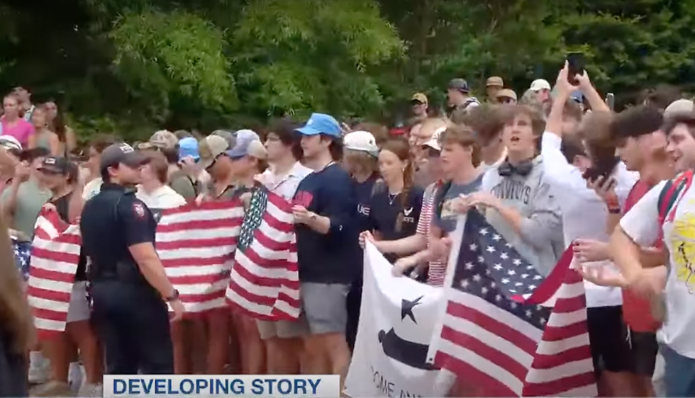 'We believe in God and Jesus ... we donâ€™t stand for that': Pro-Hamas radicals evacuated from Ole Miss â€” in face of Old Glory