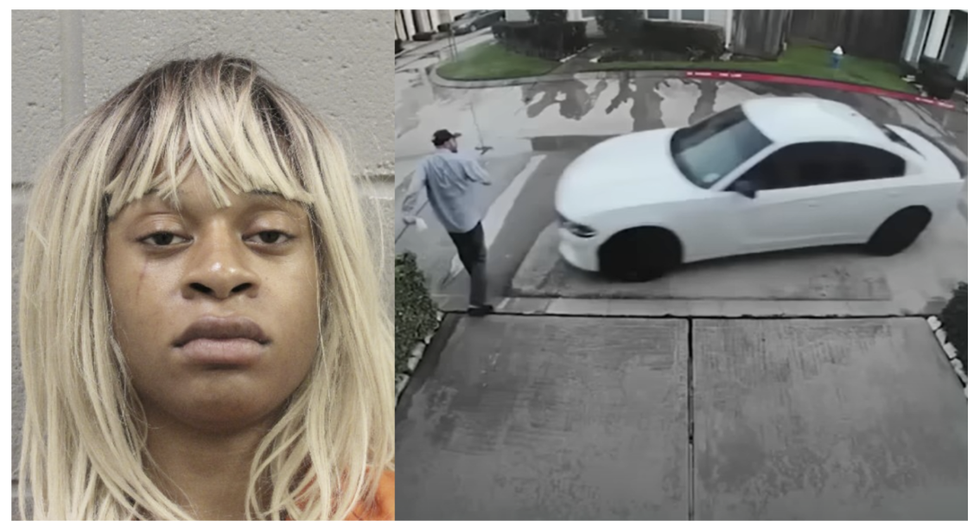 Transgender suspect repeatedly mowed down man with car before kissing him in some of the most horrifying video police have ever seen