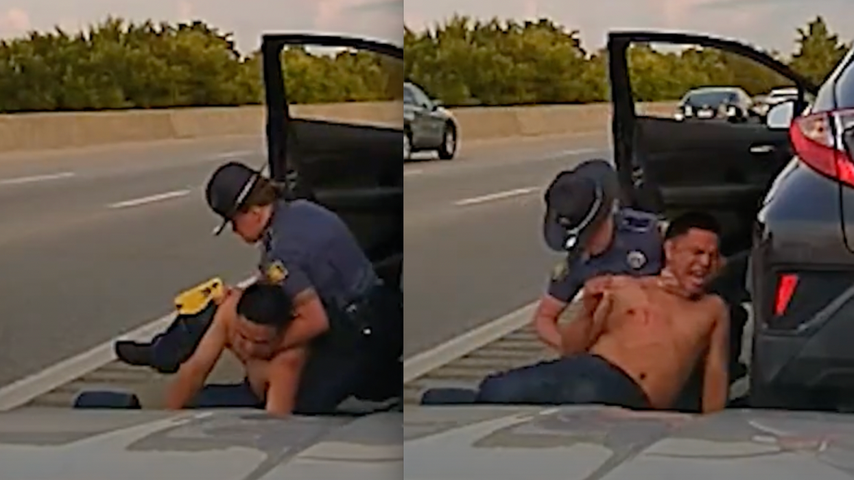 Guatemalan national fights state trooper who stopped him for driving 114 mph; his blood-alcohol level is twice legal limit