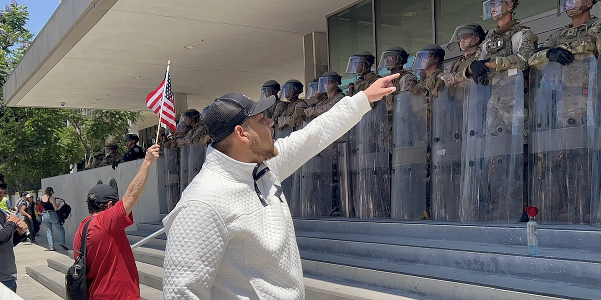 Los Angeles anti-ICE protesters harass DHS agents, military members on Independence Day Los Angeles anti-ICE protesters harass DHS agents, military members on Independence Day