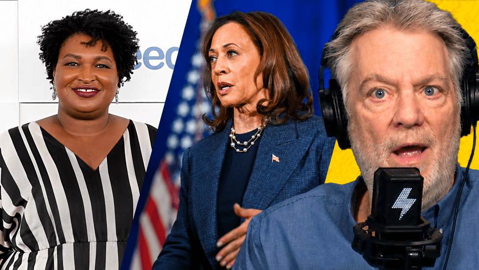 Kamala Harris reaches for Nazi slogan on Stacey Abrams' podcast