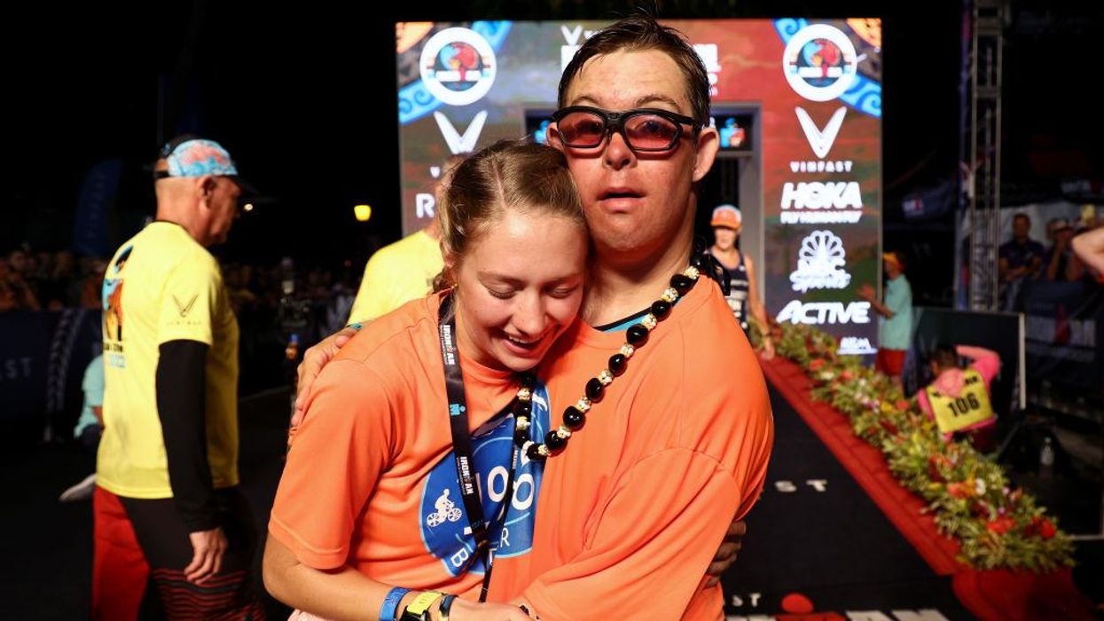 Incredible athlete becomes first person with Down syndrome to complete grueling Ironman World Championship