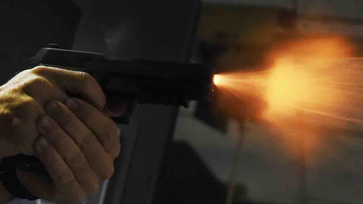 Intruder allegedly breaks into home, attacks residents. But one victim grabs his gun, opens fire, hits intruder twice — and stops threat cold.