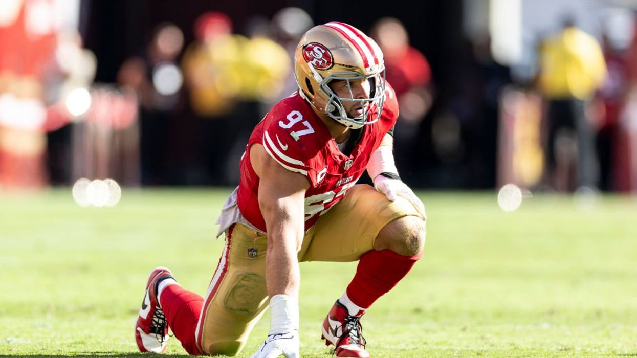 'It's an important time': 49er Nick Bosa crashes postgame interview with MAGA hat