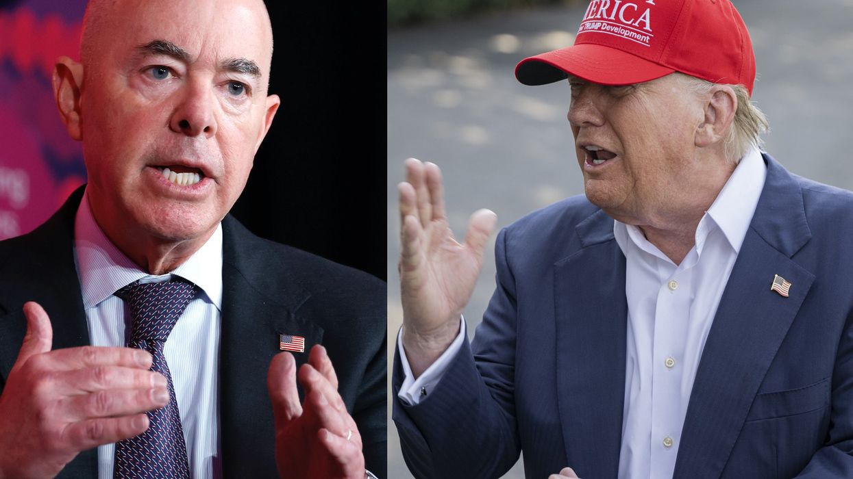 'It's beyond incompetence': Trump responds to Blaze reporter asking why Mayorkas and others have not been arrested