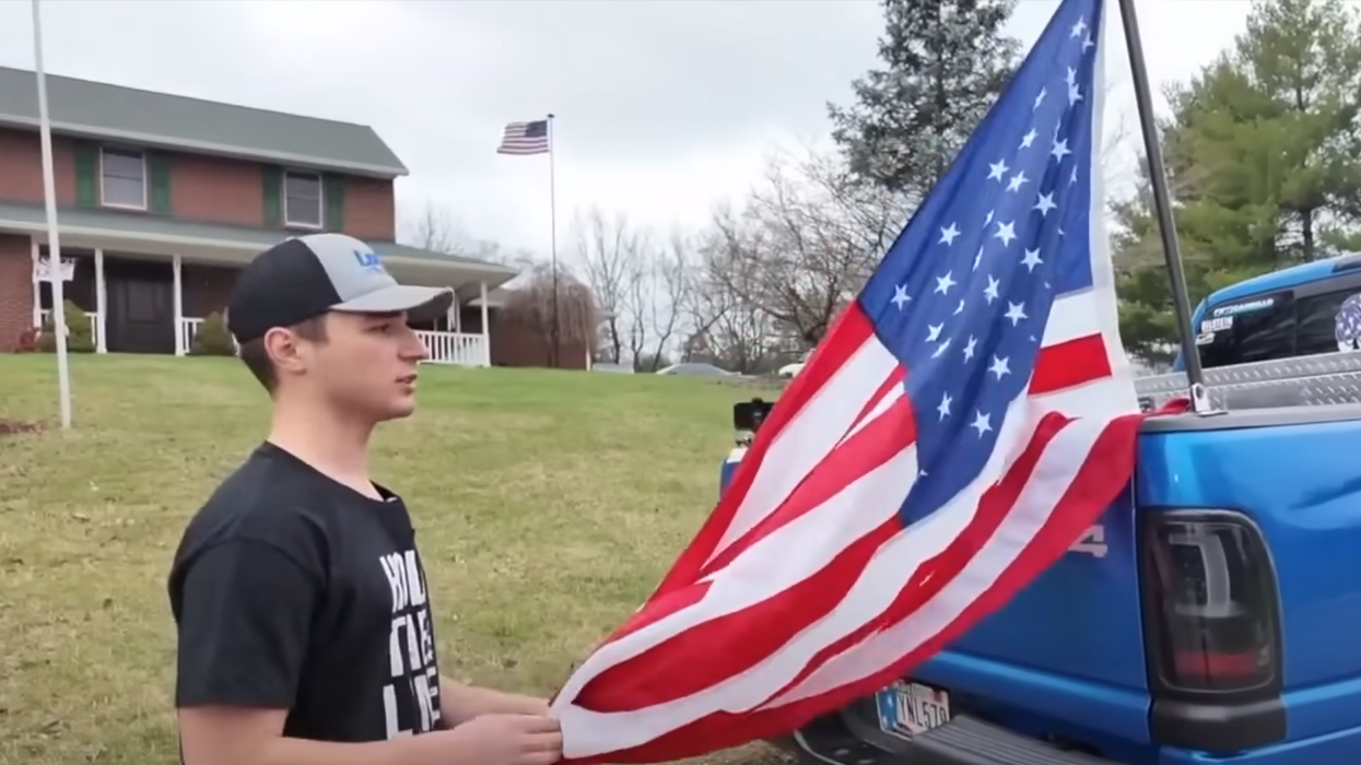 'It's not happening': High school backs down after student refuses to remove American flag from his truck
