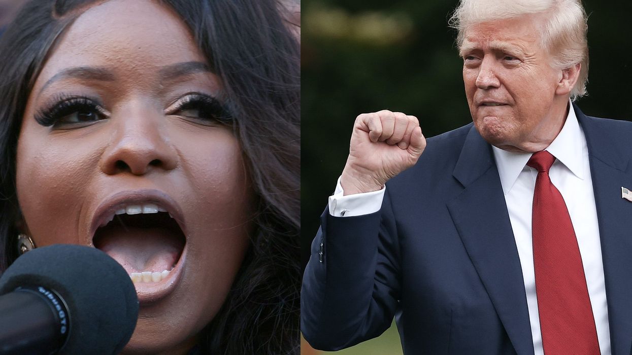 Jasmine Crockett calls Trump a 'piece of s**t' during rant at left-wing rally