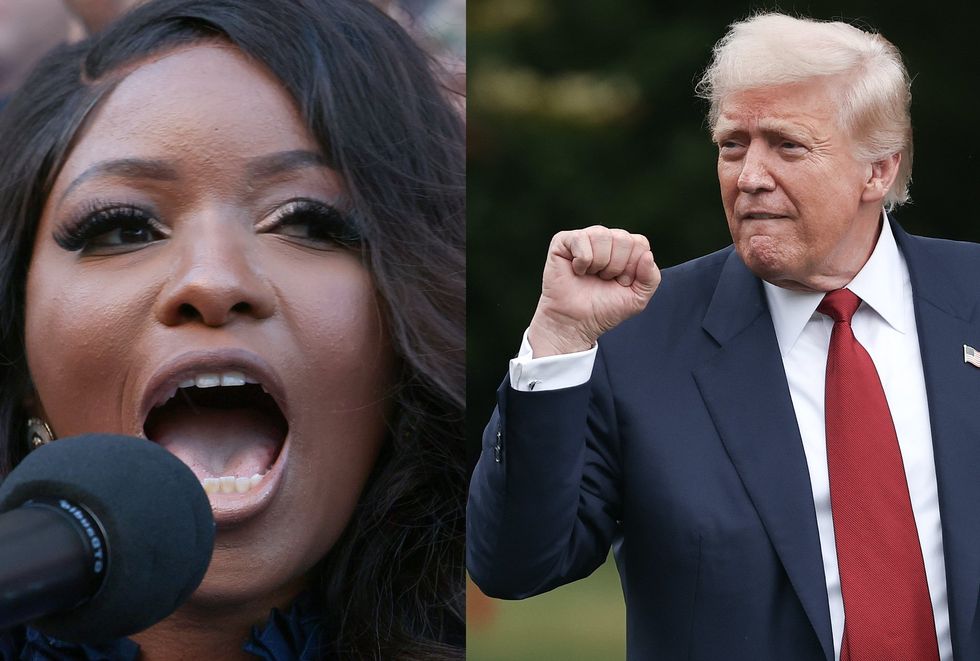 Jasmine Crockett calls Trump a 'piece of s**t' during rant at left-wing rally