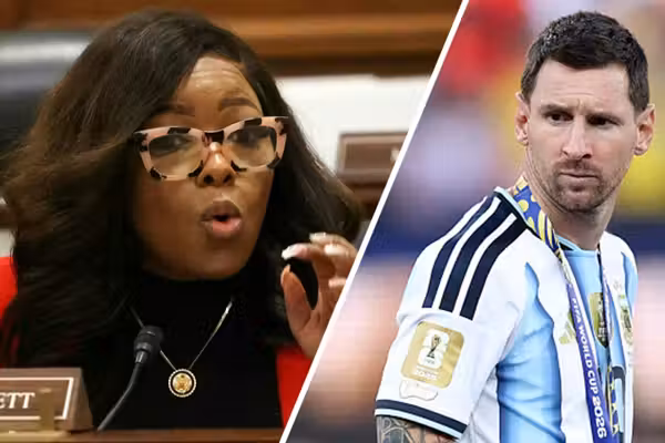 Jasmine Crockett suggests anyone who was rooting for Argentina at the World Cup is racist