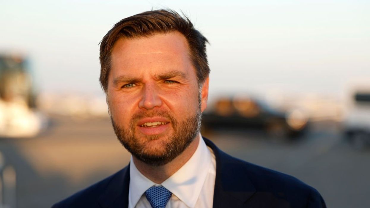 JD Vance marches up to reporters avoided by Harris outside Air Force 2 and drops a great line