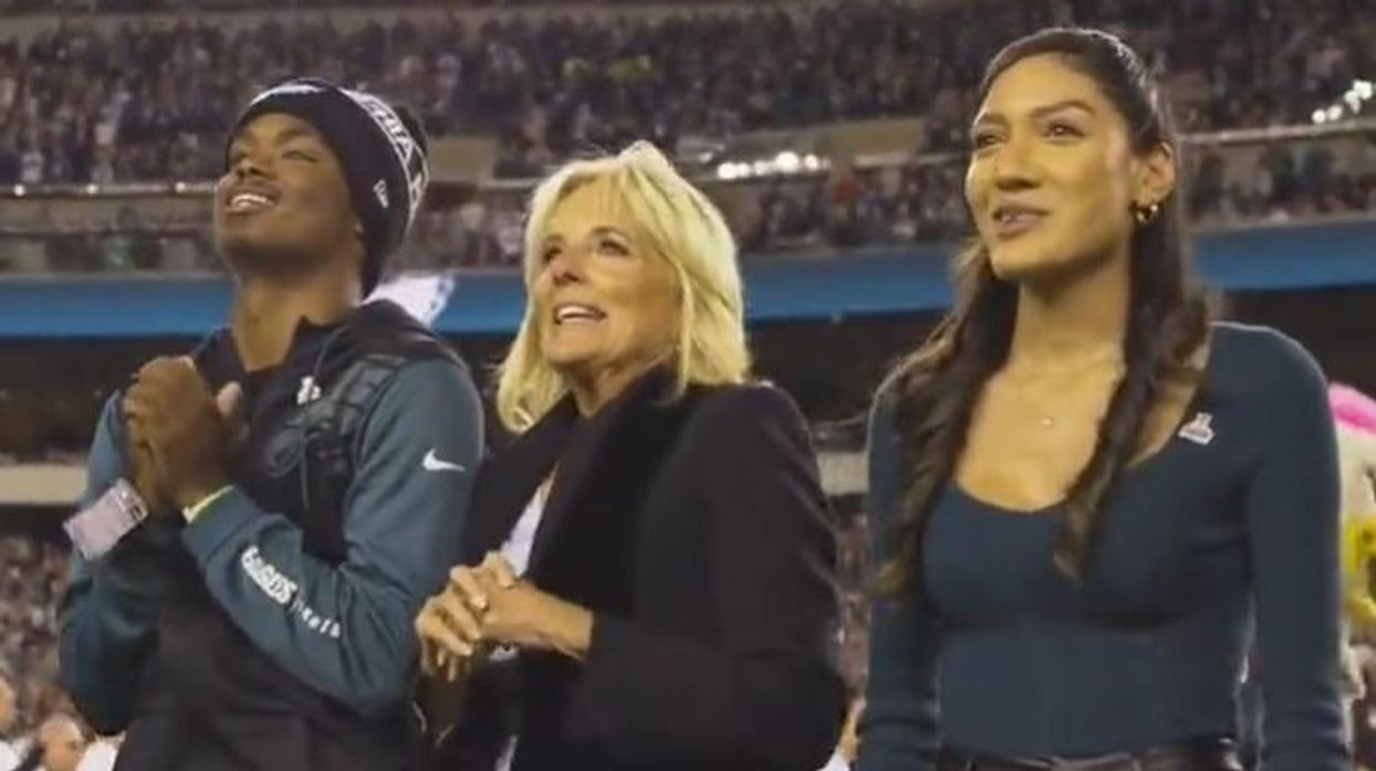 Jill Biden bombarded with boos, 'FJB' chants at Eagles game. But neither could be heard on NBC broadcast: Report
