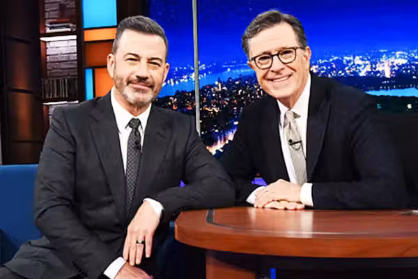 Jimmy Kimmel has a plan to get Stephen Colbert back on late-night TV
