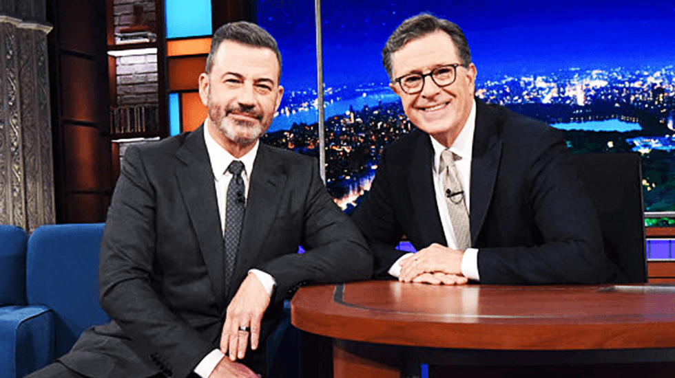Jimmy Kimmel has a plan to get Stephen Colbert back on late-night TV