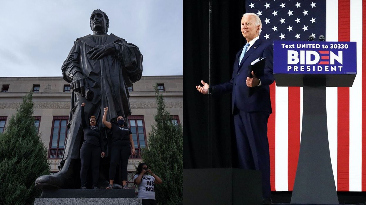 Joe Biden: Gov't has an 'obligation' to protect monuments to Washington, Jefferson, and ... Columbus