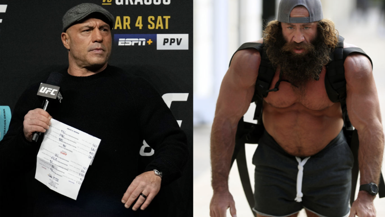 Joe Rogan targeted by Liver King in wild videos with gold guns, wolf pelts, and enemas; Netflix raw meat influencer arrested