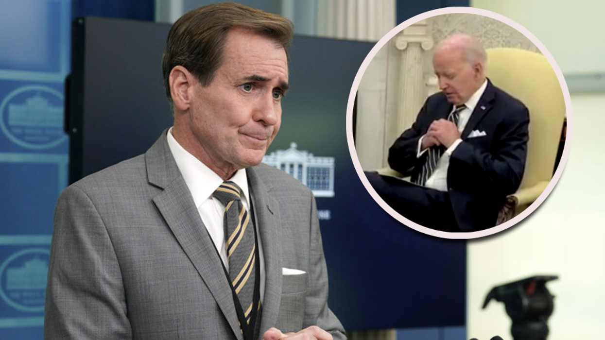 John Kirby defends Biden's on-camera mumbling to Israeli president: 'He was very clear'