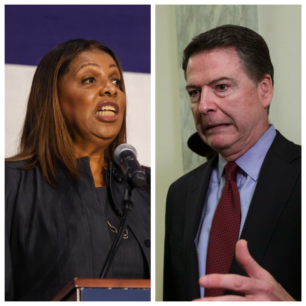 Judge axes indictments against Trump foes James Comey, Letitia James