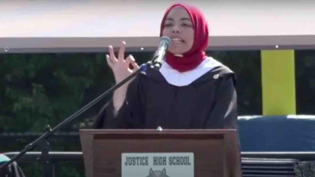 Justice High School graduates warned of world full of 'racism,' 'white supremacy' — and hear Pledge with phrase 'one nation under Allah'
