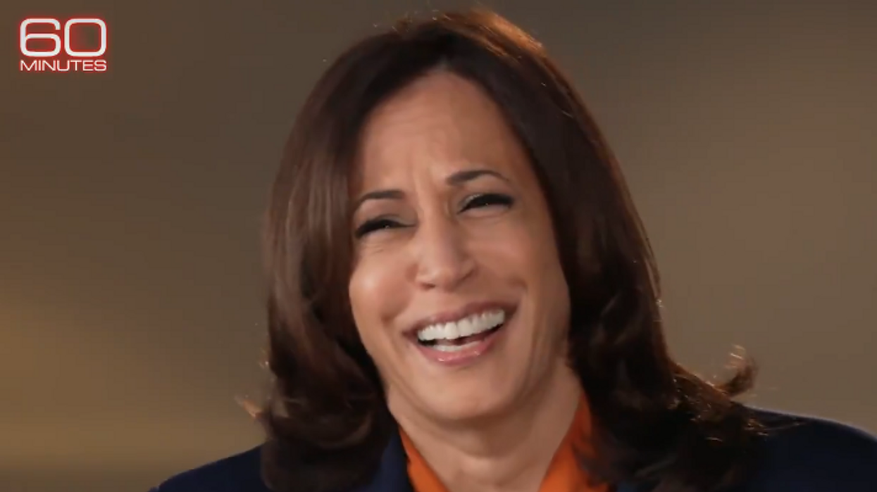 Kamala Harris laughs nervously at suggestion that Biden's a Trojan Horse for her socialistic policies