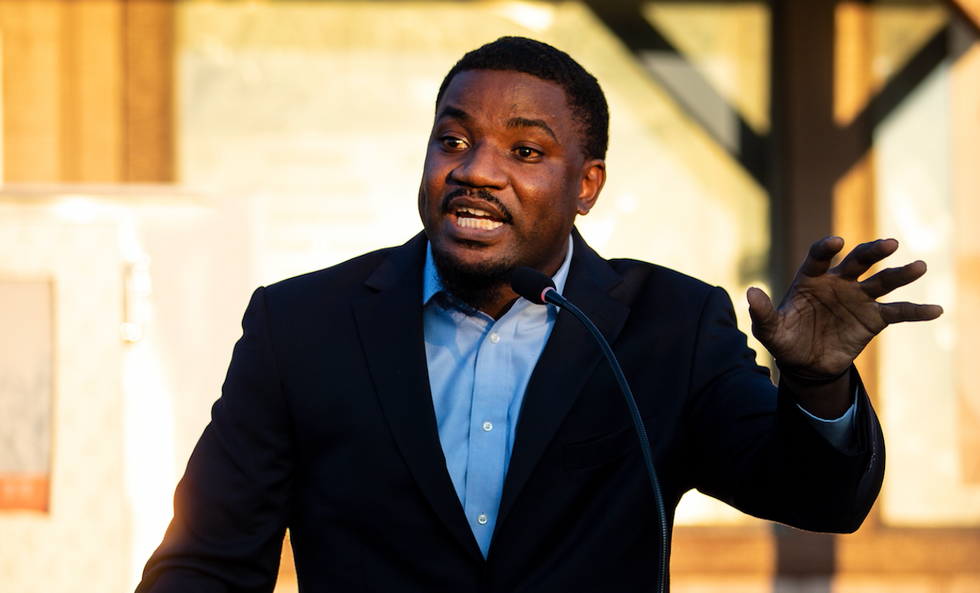 Karmelo Anthony advocate blasts 'disrespectful' father of Austin Metcalf for showing up at Anthony family news conference