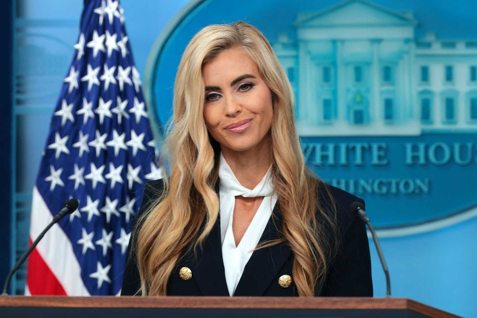 Katie Zacharia takes podium for the first time as press secretary — and Trump reacts