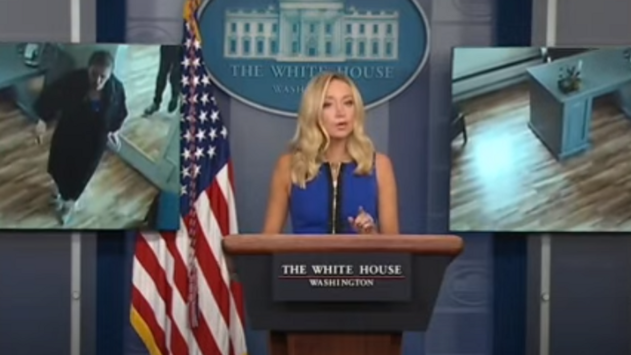 Kayleigh McEnany pummels Nancy Pelosi while playing salon video on loop during White House press briefing