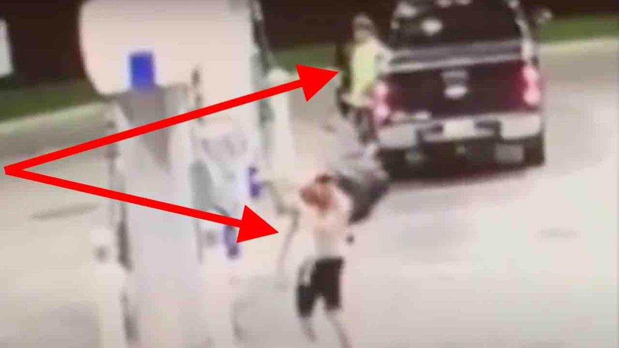Kidnapper chases female, drags her out from under vehicle, carries her over his shoulder and drives off with her — and bystander feet away does nothing