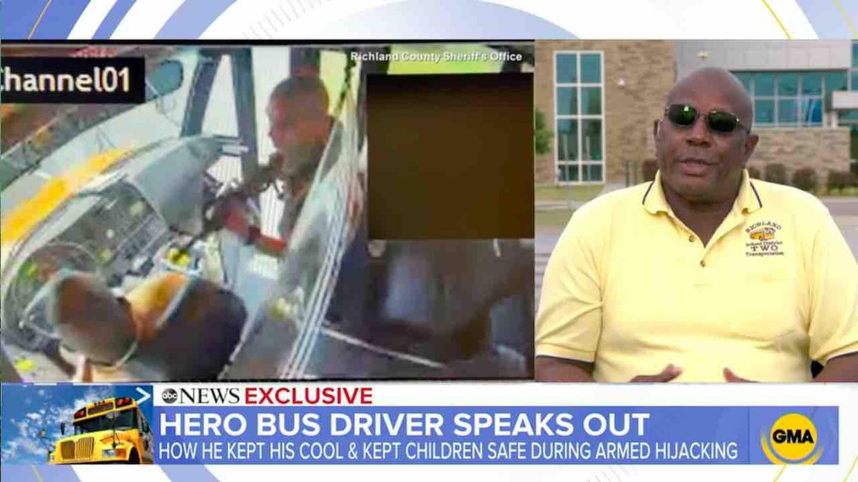 Kindergartners on hijacked school bus asked armed intruder so many questions that he got 'frustrated' and let them off, hero bus driver recalls