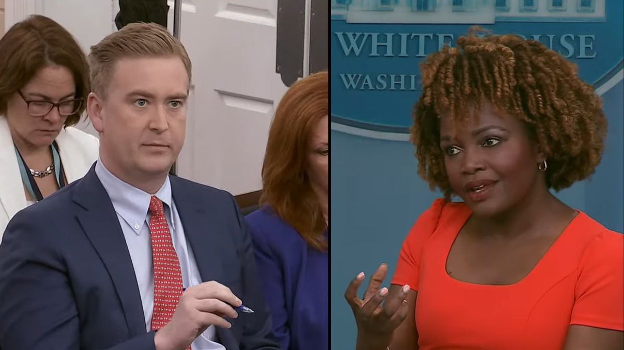 KJP fails to land mental gymnastics routine when confronted over hypocrisy of Biden's accepted use of 'bloodbath'