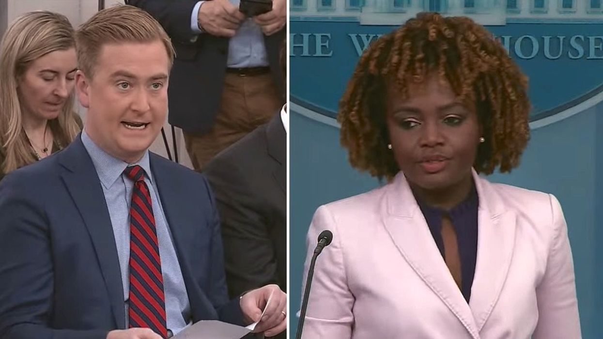 KJP gets angry when Peter Doocy asks the obvious question about Biden's ...
