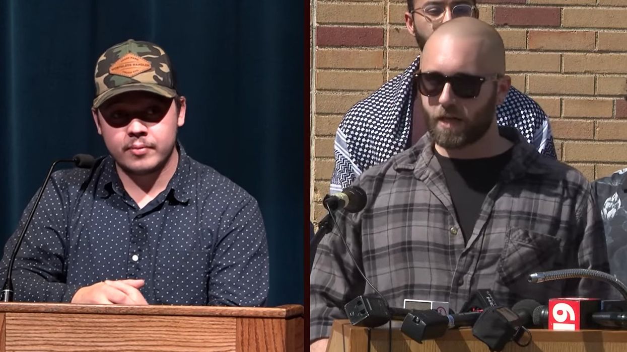 Kyle Rittenhouse tells detractors at Kent State to 'cope harder' while the attacker he showed mercy to seethes outside